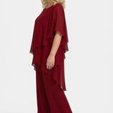 Elegant Chiffon Layered Pant Set