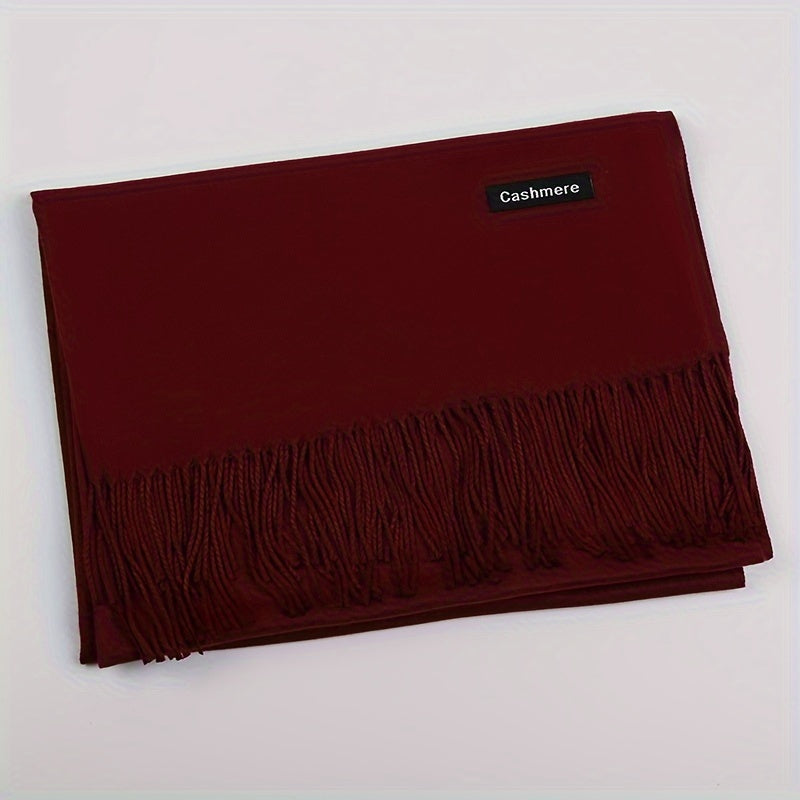 Classic Warm Cashmere Winter Scarf