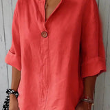 Relaxed V-Neck Blouse