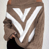 Noa™ | Elegant Off-Shoulder Sweater