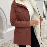 Vera™ | Sherpa-Lined Drawstring-Waist Parka Coat