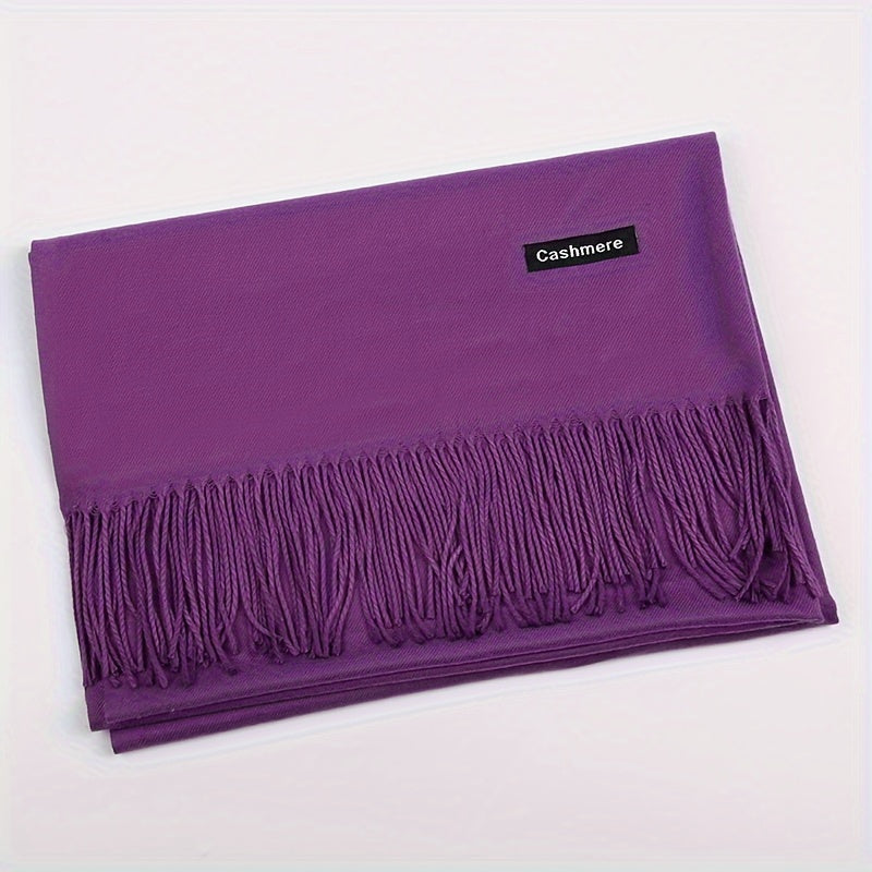 Classic Warm Cashmere Winter Scarf