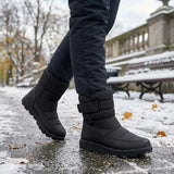 Oksana™ | Quilted hook-and-loop plush-lined snow boots