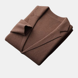 Cashmere Coat Featuring Bacchus-Inspired Buttons
