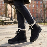 Marietta™ | Lace-Up Fleece-Lined Winter Ankle Boots