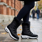 Cecilia™ | Faux-fur cuff lace-up mid-calf snow boots