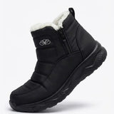 Odile™ | Quilted side-zip faux-fur winter ankle boots