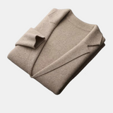 Cashmere Coat Featuring Bacchus-Inspired Buttons