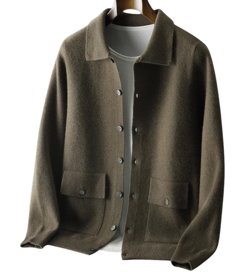 Janus Merino Wool Knit Cardigan