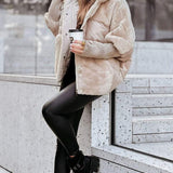 Saffron™ | Faux-Fur Panel Ribbed-Cuff Hooded Puffer Jacket