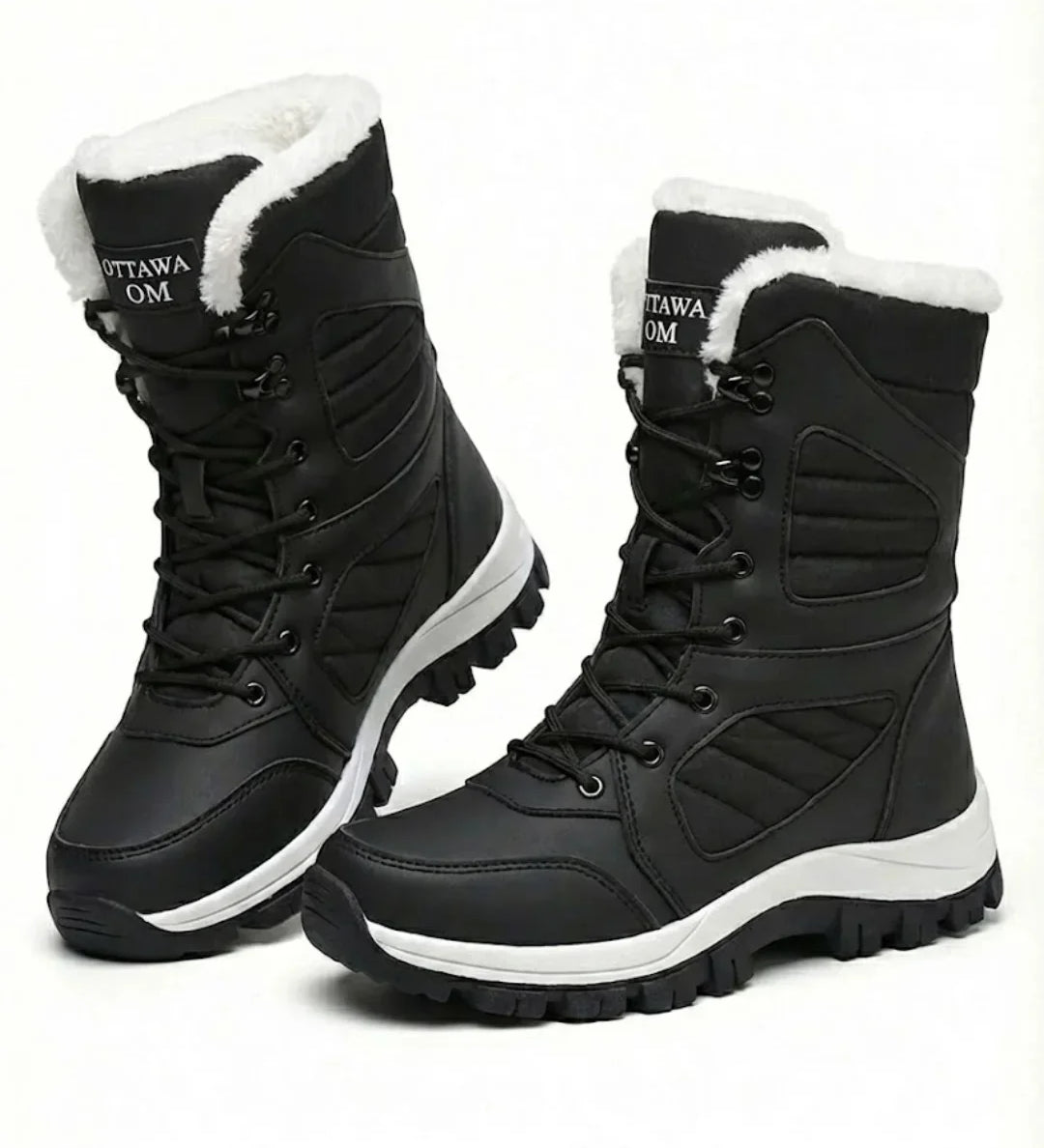 Corisande™ | Plush-lined lug-sole lace-up snow boots