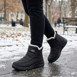 Odile™ | Quilted side-zip faux-fur winter ankle boots