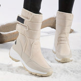 Cassandra™ | Quilted hook-and-loop mid-calf snow boots