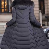 Perrine™ | Faux-Fur Collar Long Puffer Coat