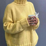 Olivia™ | Oversized chunky-knit turtleneck sweater