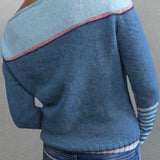 Leila™ | Casual Striped and Color Block Sweater