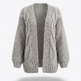 Honorine™ | Chunky Knit Open-Front Cardigan