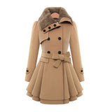 Lobelia™ | Chic coat with fur