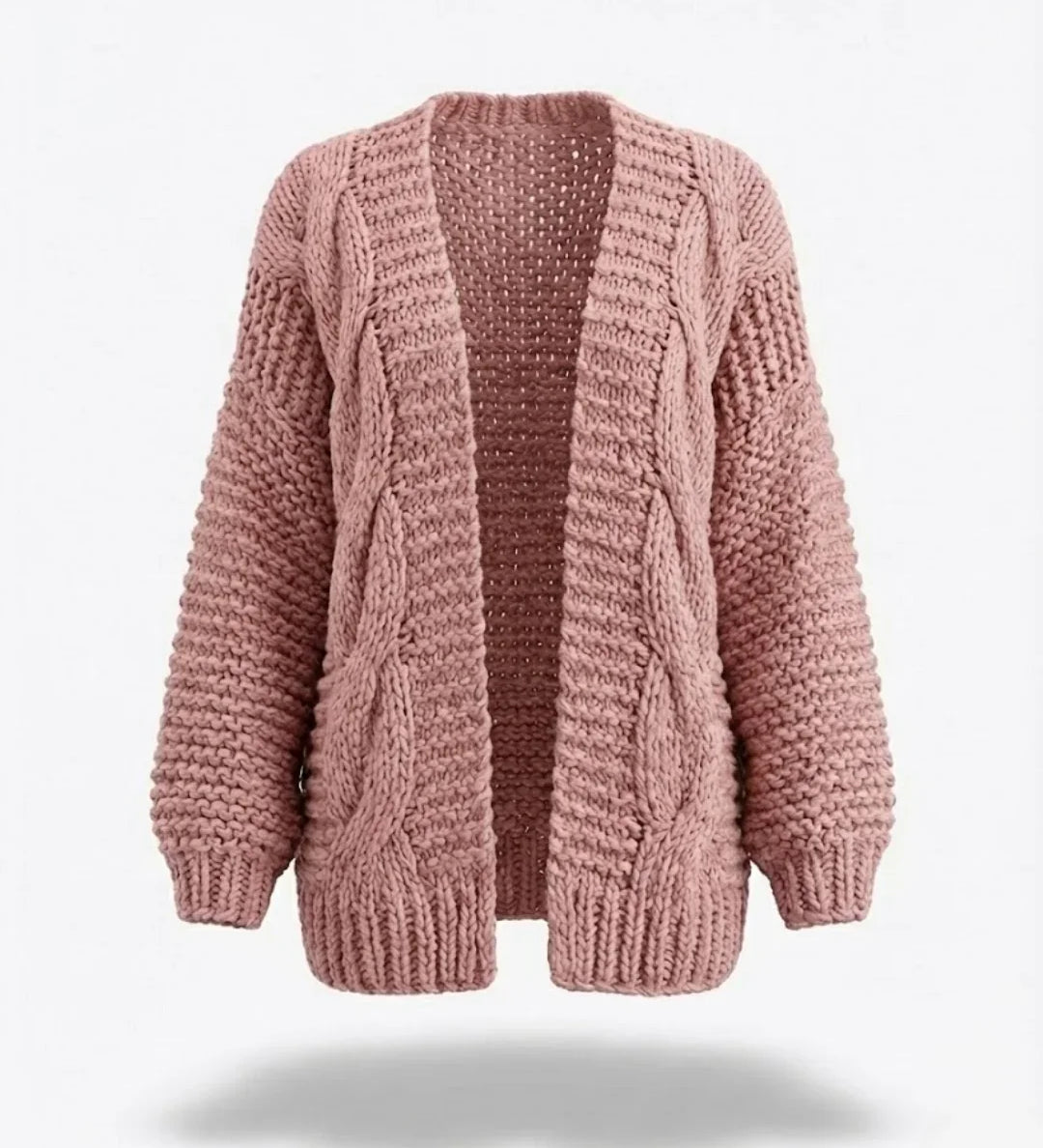 Honorine™ | Chunky Knit Open-Front Cardigan