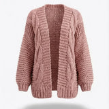 Honorine™ | Chunky Knit Open-Front Cardigan