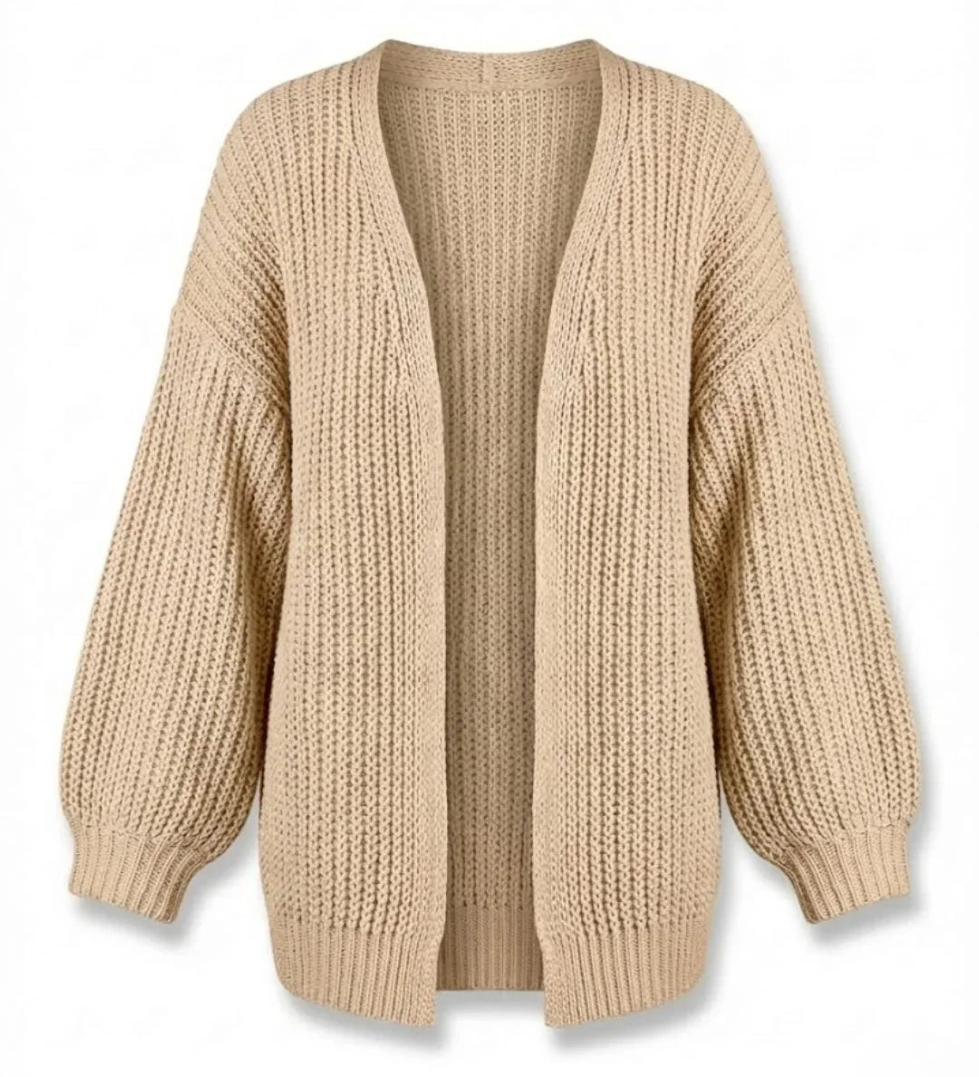 Katya™ | Chunky Knit Oversized Open Cardigan