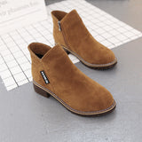 Comfortable All-Day Side-Zip Suede Ankle Boots