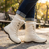 Corisande™ | Plush-lined lug-sole lace-up snow boots