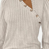 Avery™ | ribbed knit sweater top