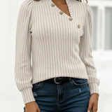Avery™ | ribbed knit sweater top