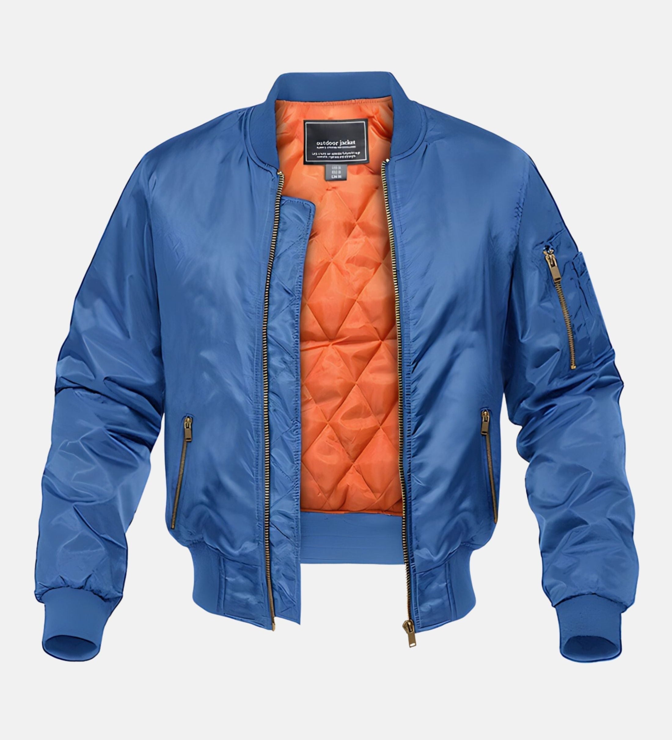 Chic Quilted Bomber Jacket