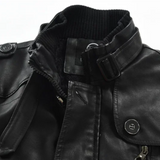 Chic Long Leather Motorcycle Jacket
