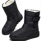 Marcelle™ | Quilted Fleece-Lined Strap Winter Boots