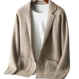 Cashmere Coat Featuring Bacchus-Inspired Buttons