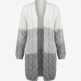 Kalila™ | Ombre Cable-Knit Long Cardigan