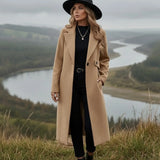 Mery™ | Notched-Lapel Button-Tab Tailored Coat