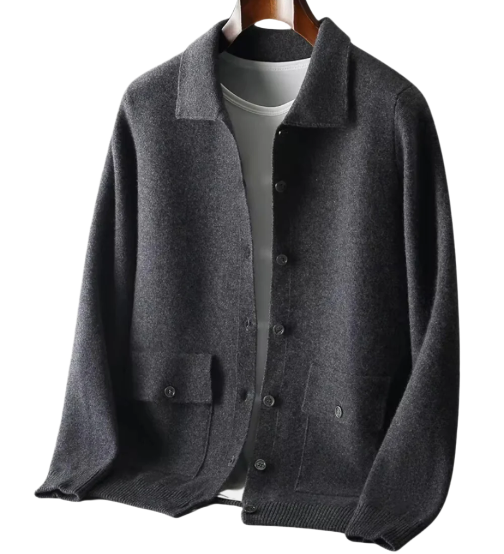 Janus Merino Wool Knit Cardigan