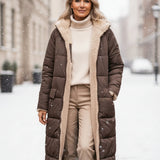 Helena™ | Hooded sherpa-lined puffer coat