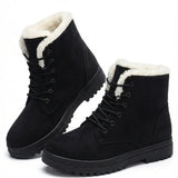 Marietta™ | Lace-Up Fleece-Lined Winter Ankle Boots