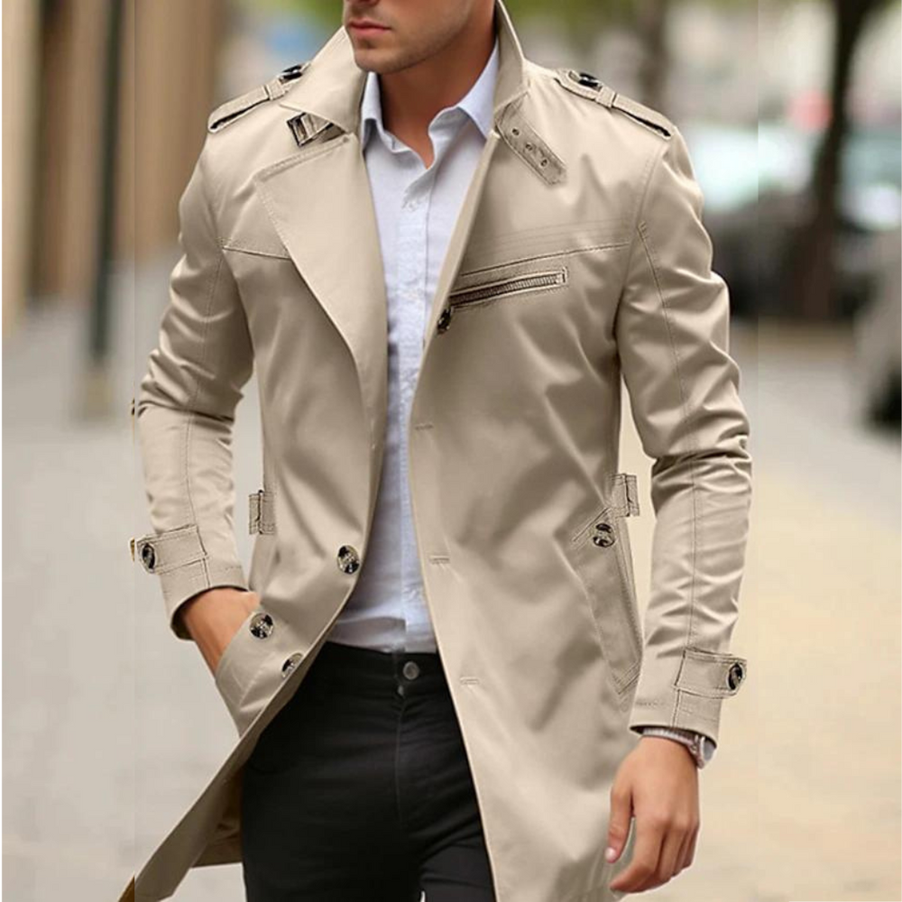 Stylish Men's Trench Coat