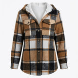 Ella™ | Fleece-lined plaid flannel shacket