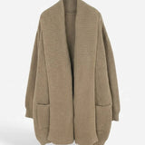 Isadora™ | Ribbed Knit Open-Front Long Cardigan