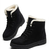 Loretta™ | Lace-Up Fleece-Lined Winter Ankle Boots