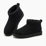 Saskia™ | Plush-Lined Slip-On Ankle Boots