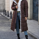 Alessandra™ | Belted Hooded Longline Puffer Coat