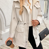 Vera™ | Sherpa-Lined Drawstring-Waist Parka Coat