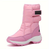 Cassandra™ | Quilted hook-and-loop mid-calf snow boots
