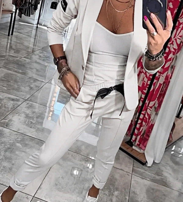 Tracy™ | Blazer Set and Fluid Pants