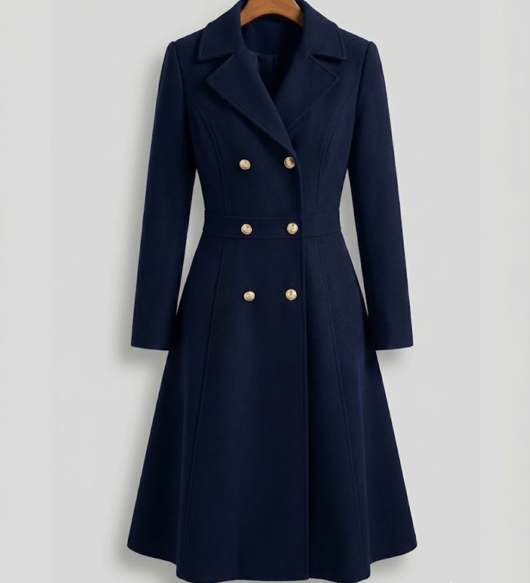 Suzette™ | Double-Breasted Fit-and-Flare Coat