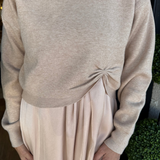 Twist Front Layered Dress