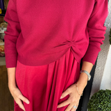 Twist Front Layered Dress